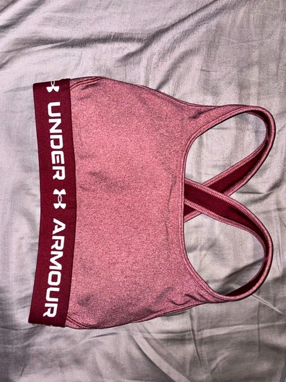 Under Armour Crossback Mid Sports Bra Pink